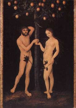 Lucas Il Vecchio Cranach : Adam and Eve III